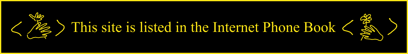 This Website is in the Internet Phone Book Evening Badge